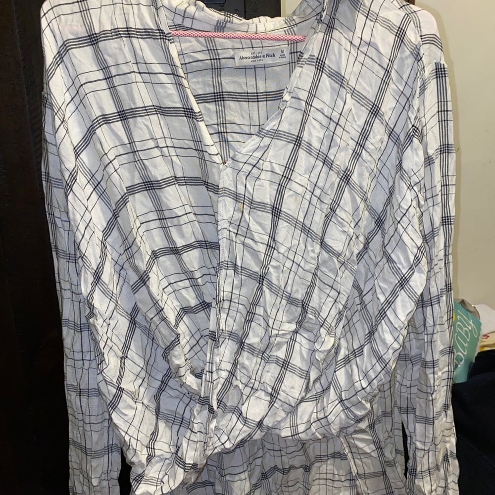 White Plaid Shirt